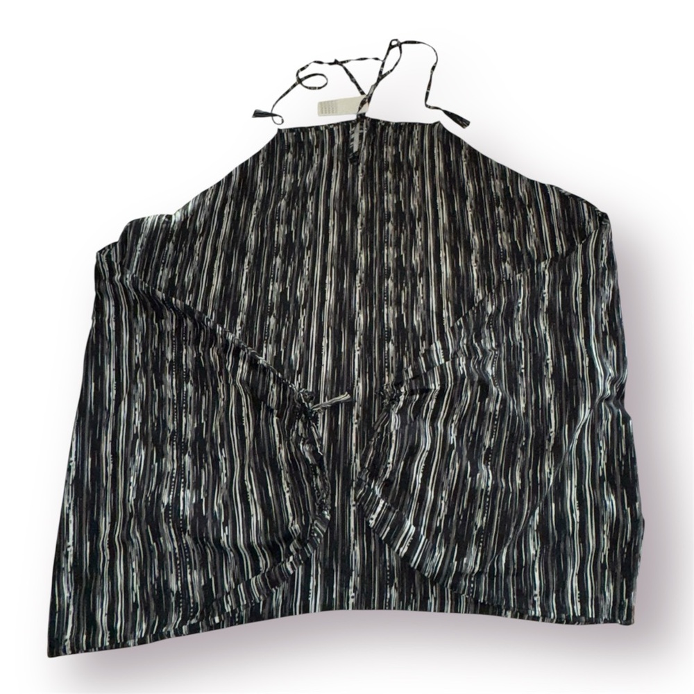 🛍️SALE🛍️ LUUKAA Black White Gray Striped Shalwar Overalls - Picture 9 of 9